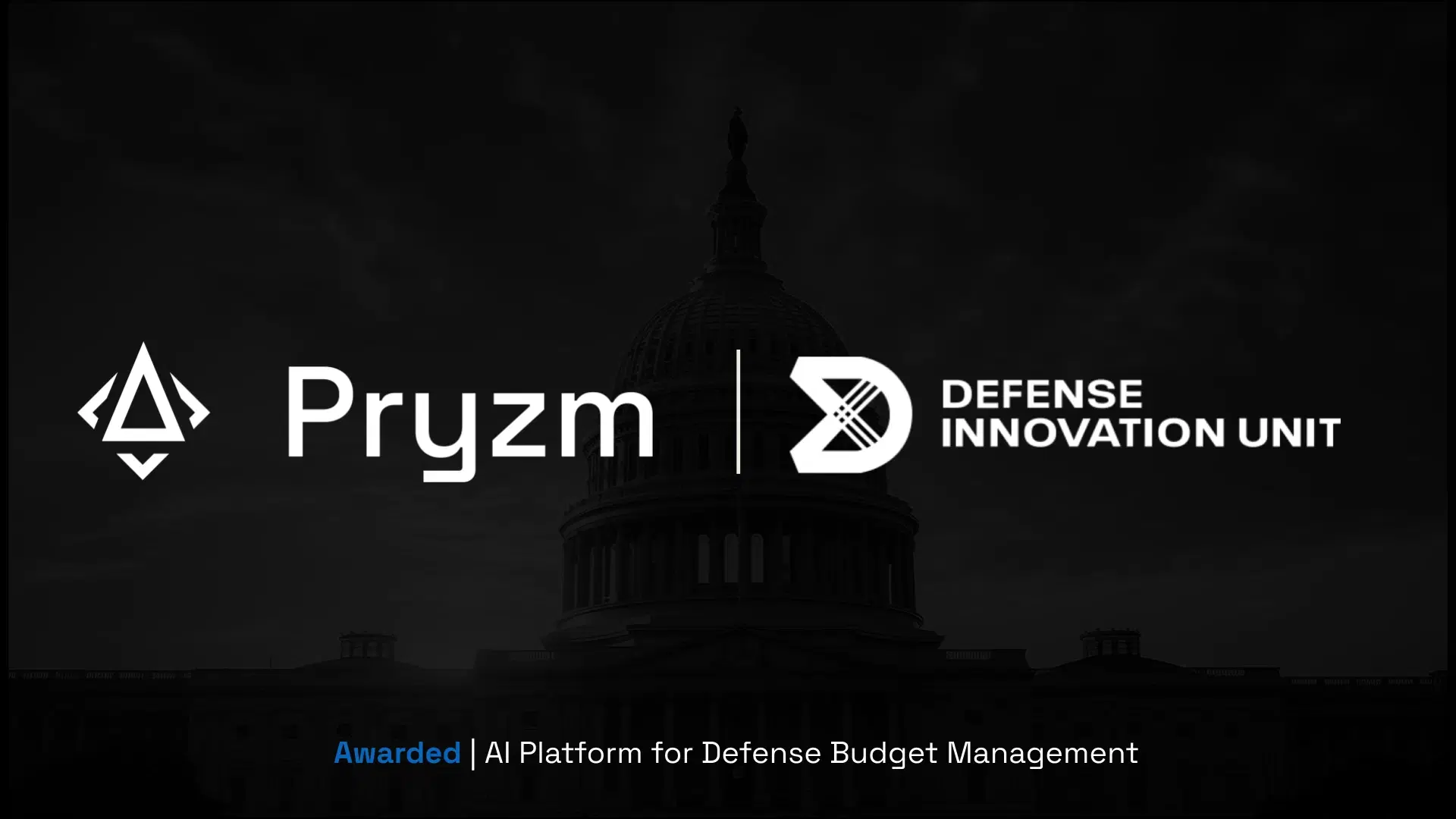 Pryzm DIU Contract Announcement